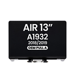 LCD Assembly (SPACE GRAY) (OEM Pull A Grade) for MacBook Air 13" Retina (A1932 / Late 2018 / Early 2019)