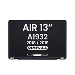 LCD Assembly (SILVER) (OEM Pull A Grade) for MacBook Air 13" Retina (A1932 / Late 2018 / Early 2019)