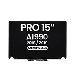 LCD Assembly (SILVER) (OEM Pull A Grade) for MacBook Pro 15" Touch Bar (A1990 / Late 2018 / Early 2019)