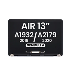 LCD Assembly (SILVER) (OEM Pull A Grade) for MacBook Air 13" Retina (A1932 / Mid 2019) (A2179 / Early 2020)