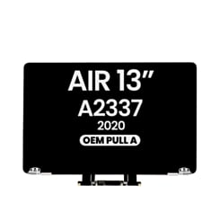 MacBook Air 13" Retina (A2337 / Late 2020) (M1) LCD Assembly (SILVER) (OEM Pull A Grade)