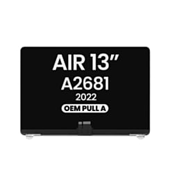 LCD Assembly (SILVER) (OEM Pull A Grade) for MacBook Air 13" (A2681 / Mid 2022)