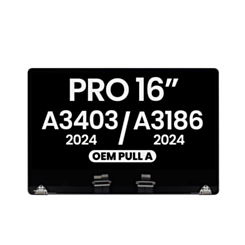 LCD Assembly for MacBook Pro 16" (A3403 / A3186 Late 2024) (OEM Pull A Grade) (SPACE BLACK)