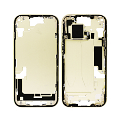 Middle Frame with Parts for iPhone 15 (YELLOW) (International Version) (OEM Pull A Grade)