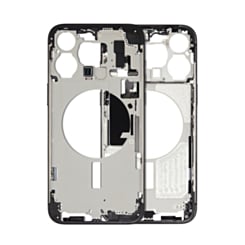 Middle Frame with Parts for iPhone 15 Pro Max (BLACK) (International Version) (OEM Pull B Grade)