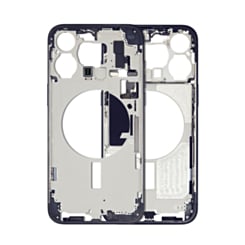 Middle Frame with Parts for iPhone 15 Pro Max (BLUE) (International Version) (OEM Pull B Grade)