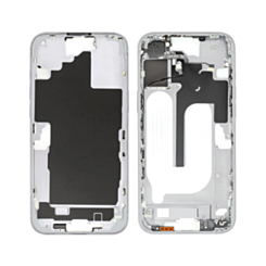 Middle Frame with Photo Capture Button and Small Parts for iPhone 16 Plus (WHITE) (US Version) (OEM Pull B Grade)