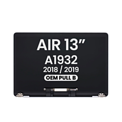 LCD Assembly (SILVER) (OEM Pull B Grade) for MacBook Air 13" Retina (A1932 / Late 2018 / Early 2019)
