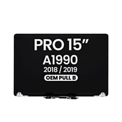 LCD Assembly for MacBook Pro 15" A1990 (2018-2019) (OEM Pull B Grade) (SILVER)