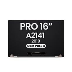 MacBook Pro 16" (A2141 / Mid 2019) LCD Assembly (SPACE GRAY) (OEM Pull B Grade)