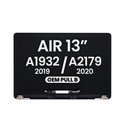 LCD Assembly (SILVER) (OEM Pull B Grade) for MacBook Air 13" Retina (A1932 / Mid 2019) (A2179 / Early 2020)