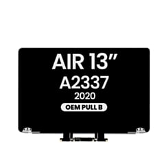 MacBook Air 13" Retina (A2337 / Late 2020) (M1) LCD Assembly (SPACE GRAY) (OEM Pull B Grade)