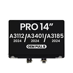 LCD Assembly (Glossy) (SPACE BLACK) for MacBook Pro 14" (A3112 / A3401 / A3185) (Late 2024 / Late 2025) (OEM Pull B Grade)