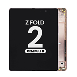 OLED Assembly with Frame for Galaxy Z Fold 2 F916U (MYSTIC BRONZE) (OEM Pull B Grade)