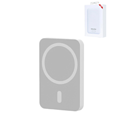Wireless Charging MS Power Bank (WHITE) (5000 mAh / 5W) (Only Ground Shipping)