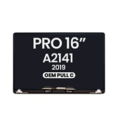 MacBook Pro 16" (A2141 / Mid 2019) LCD Assembly (SPACE GRAY) (OEM Pull C Grade)