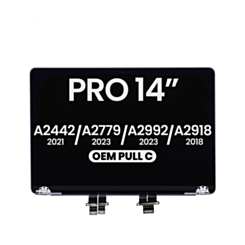 LCD Assembly (SPACE GRAY) for MacBook Pro 14" (A2442 / Late 2021) / (A2779 / Late 2023 )/ (A2992 / Late 2023) / (A2918 / Late 2023)(OEM Pull C GRADE)