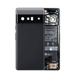 Frame with Small Parts Pre-Installed for Google Pixel 6 Pro (STORMY BLACK) (OEM Pull C Grade) (Only Ground Shipping)