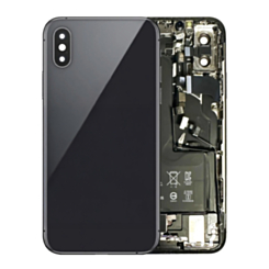Back Housing with Small & Battery Pre-Installed for iPhone XS (SPACE GRAY) (OEM Pull C Grade) (Only Ground Shipping)