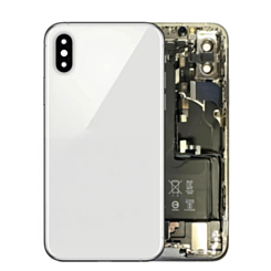 Back Housing Frame with Small Components Pre-Installed for iPhone XS (SILVER) (OEM Pull C Grade) (Only Ground Shipping)