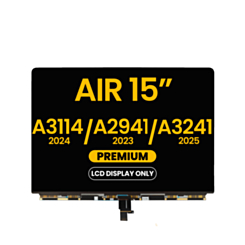 LCD Display Only for MacBook Air 15" (A3114 / 2024) / (A2941 / Mid 2023) / (A3241 / 2025)