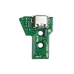 USB Charging Port Board with 12 Pin Flex Cable (Version 1 JDS-050 / JDS-055) for PlayStation 4 (DualShock 4) Wireless Controller