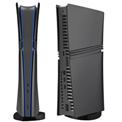 Faceplate Cover (BLACK) for PlayStation 5 Pro (Digital Edition) (NO LOGO) (Only Ground Shipping)