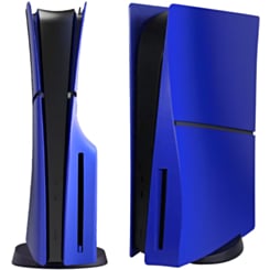 Faceplate Cover (BLUE) (4 Piece Set) for PlayStation 5 Slim Disc Edition (NO LOGO) (Only Ground Shipping)