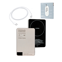 Q1 Magnetic 15W Wireless / 20W PD Power Bank with USB-C (5000 mAh) (Only Ground Shipping)