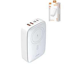 LDNIO Q4010 2x USB A+ 2x USB C Desktop + Wireles Charger (140W) (SILVER) (Only Ground Shipping)