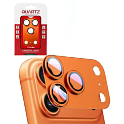 QUARTZ Metal Matte Armor with HD Tempered Glass for iPhone 17 Pro Max (COSMIC ORANGE)
