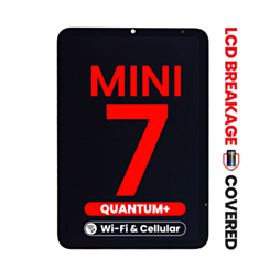 Quantum+ LCD and Digitizer Assembly for iPad Mini 7 (Cellular and WiFi Version) (Exclusive LCD Breakage Warranty)
