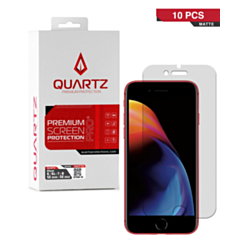 QUARTZ Matte Tempered Glass for iPhone SE 2022 / SE 2020 / 8 / 7 / 6s / 6 (Pack of 10)