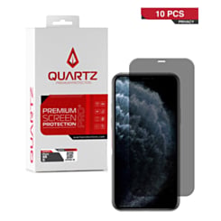 QUARTZ Privacy Tempered Glass for iPhone XR / 11 (Pack of 10)