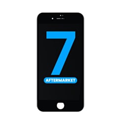 LCD Assembly with Steel Plate for iPhone 7 (BLACK) (Aftermarket / QV6)
