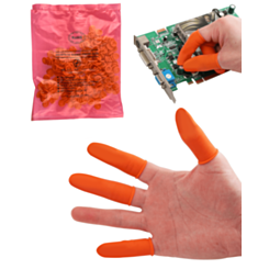 Anti-Static Rubber Fingercots (Pack of 100)