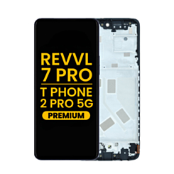OLED Assembly with Frame for T-Mobile Revvl 7 Pro / T Phone 2 Pro 5G (Premium)