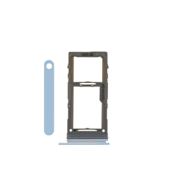 Stock up on the single SIM card tray for Galaxy S10E, S10 Plus, or S10 in blue.
