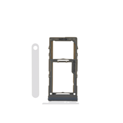 Stock up on the single SIM card tray for Galaxy S10E, S10 Plus, or S10 in white.