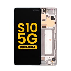 Buy the OLED assembly with frame for the Galaxy S10 5G G977 in Crown Silver, Premium.