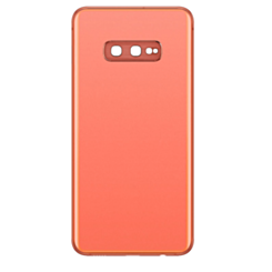 Buy the back glass with camera lens and adhesive for Galaxy S10E in Flamingo Pink, no logo.