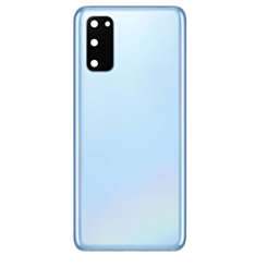 Back Cover Glass with Camera Lens and Adhesive for Galaxy S20 (G980 / G981) (No Logo) (Cloud Blue)