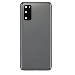 Back Cover Glass with Camera Lens and Adhesive for Galaxy S20 (G980 / G981) (No Logo) (Cosmic Gray)
