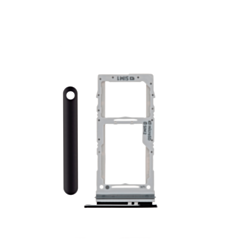 Dual Sim Card Tray for Galaxy S20 (G981) / S20 Plus (G986) / S20 Ultra (G988) (Cosmic Black)