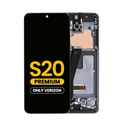 OLED Assembly with Frame for Galaxy S20 (G980 / G981) (Verizon UW) (Cosmic Black) (Premium)