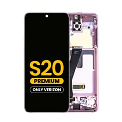 Shop the OLED assembly with frame for the Galaxy S20 G980 and G981, Verizon UW, in Cloud Pink, Premium.