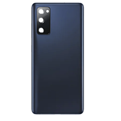 Back Cover Glass with Camera Lens and Adhesive for Galaxy S20 FE (G780 / G781) (No Logo) (Cloud Navy)