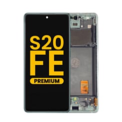 OLED Assembly with Frame for Galaxy S20 FE (G780) (Cloud Mint) (Premium)