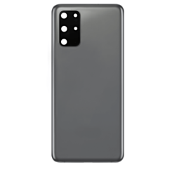 Back Cover Glass with Camera Lens and Adhesive for Galaxy S20 Plus (G985 / G986) (No Logo) (Cosmic Gray)