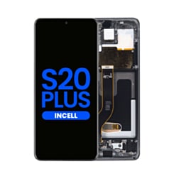 Shop the LCD Assembly with Frame for Galaxy S20 Plus 5G G985 and G986 in Cosmic Black, Aftermarket Incell.